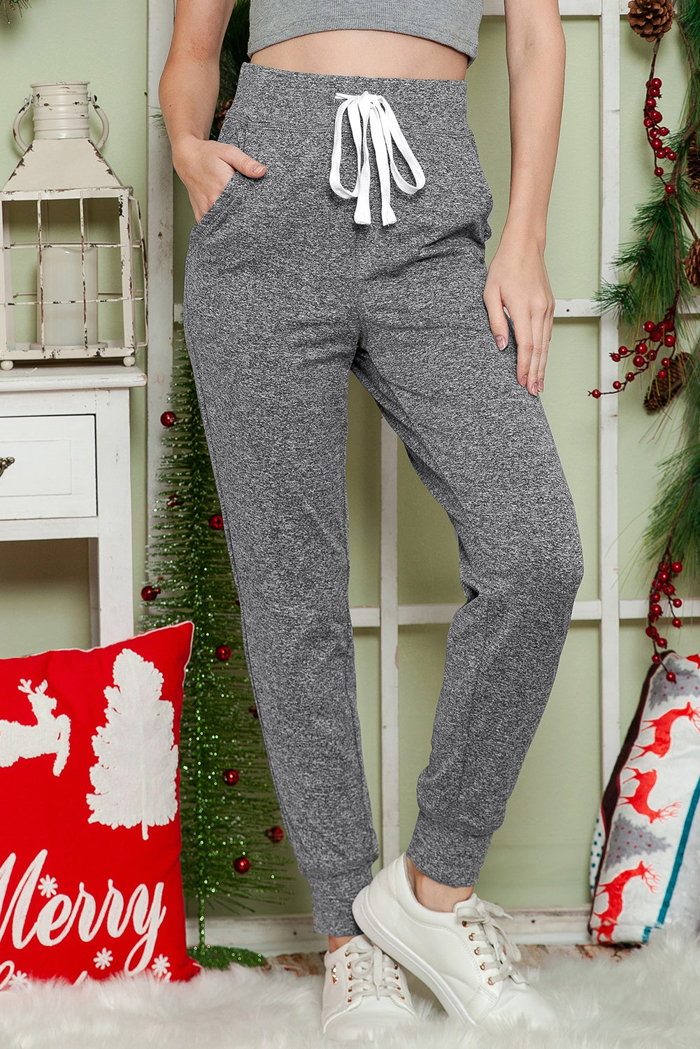Catapult Casual Drawstring Drop Waist Pocketed Joggers