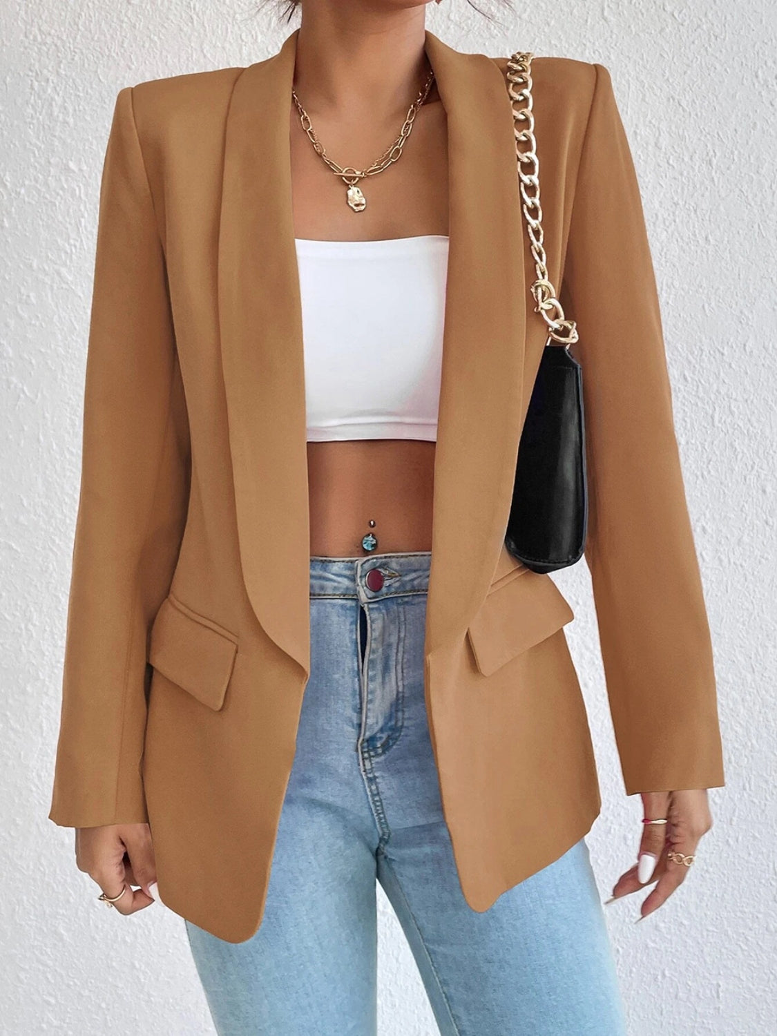 Shireen Shawl Collar Long Sleeve Blazer