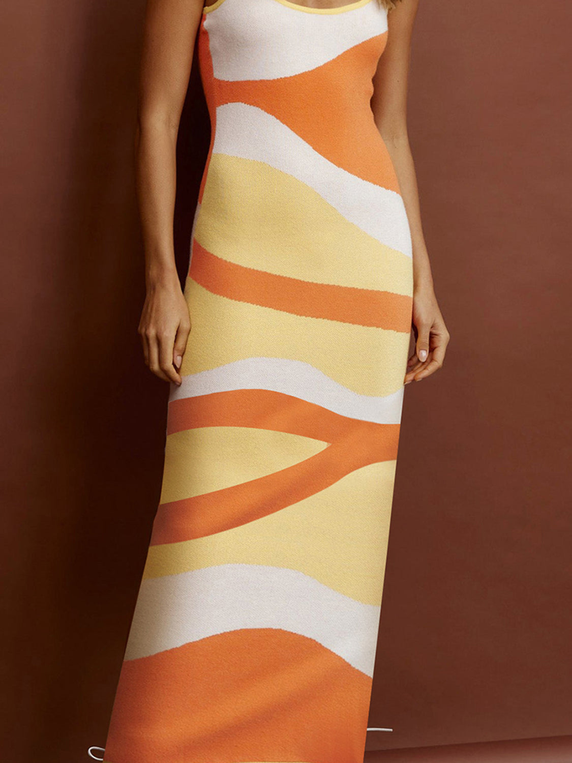 Magdalena Spaghetti Strap Maxi Sweater Dress