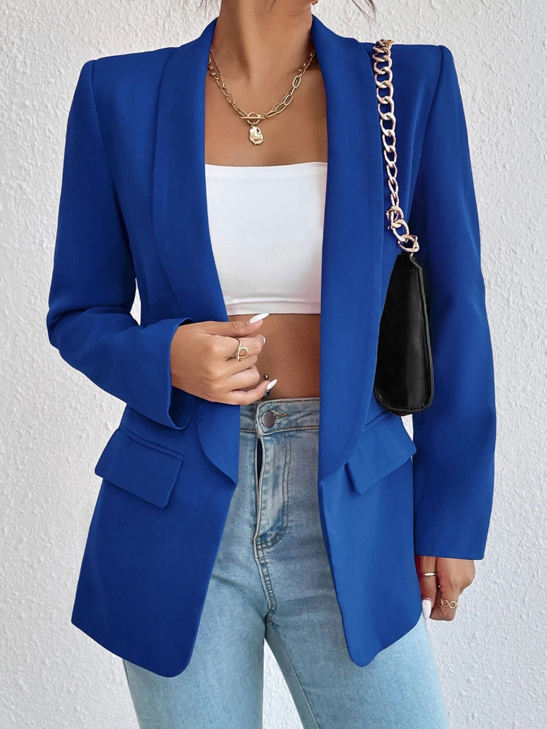 Shireen Shawl Collar Long Sleeve Blazer