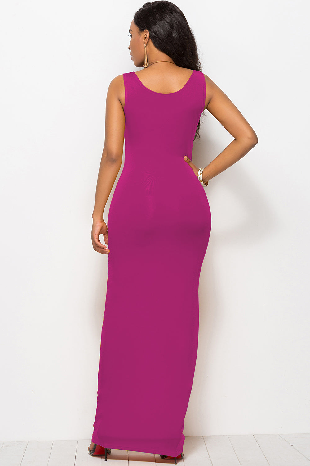 Sully Scoop Neck Wide Strap Maxi Dress