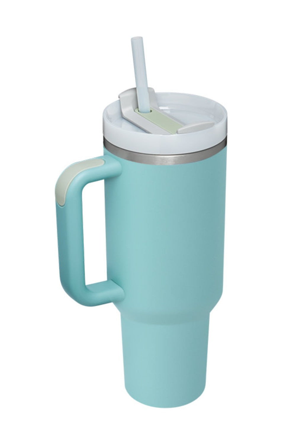 Aurora Borealis Multicolor Stainless Steel Tumbler with Upgraded Handle and Straw