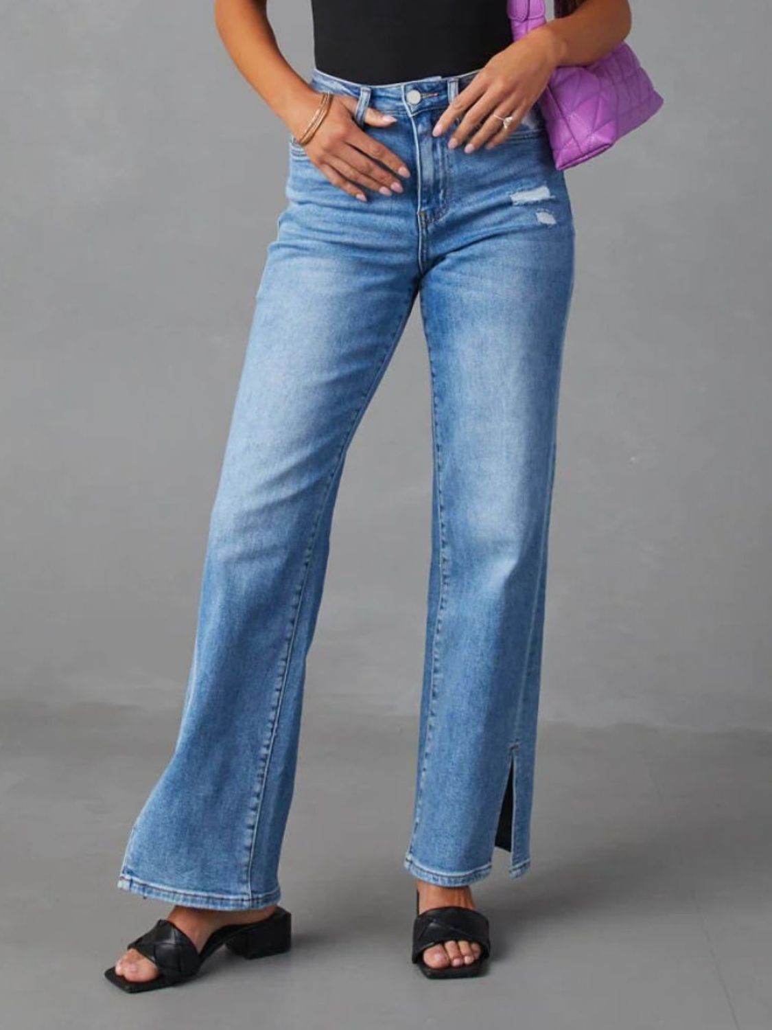 Jolene Buttoned Jeans with Pockets